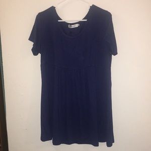 Blue baby doll top